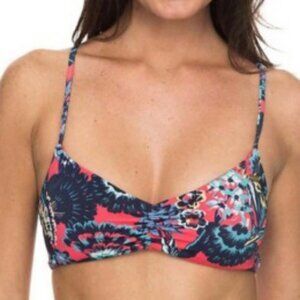 NWT Roxy Salty Athletic Swimsuit Top